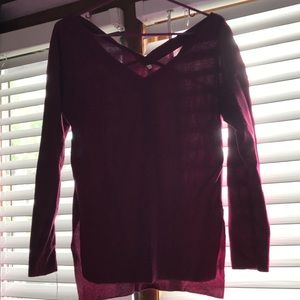 Plum colored sweater